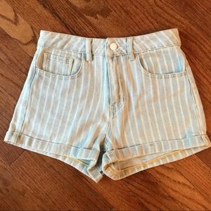 PACSUN Pinstriped Mom Short Sz 26